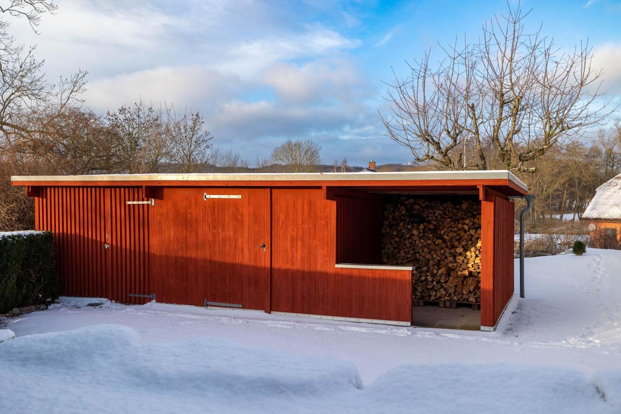 Ferienhaus Preetz 1A - Idylle Unter Reet Burtevitz Exteriör bild